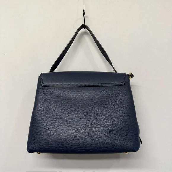 Authentic Burberry Camberley Medium Leather Satchel Navy Blue Hand Bag - Picture 7 of 16